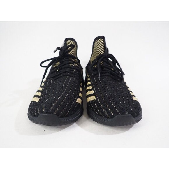 Pony PP2 Spike Knit Black & Gold Lace-Up Athletic Sneakers, Size 6.5 (US) - Picture 3 of 12